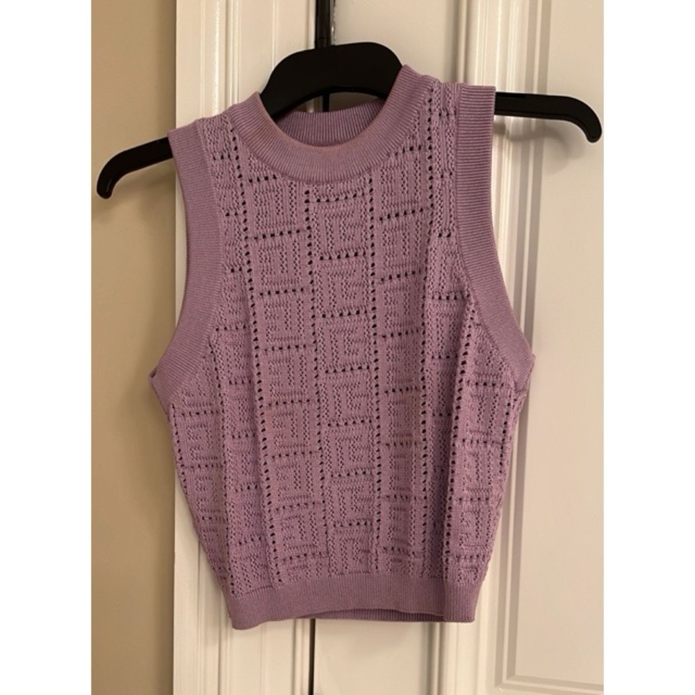Balmain Purple Crop Top